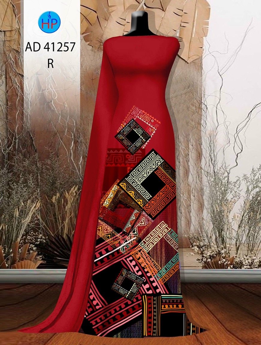 Vải áo dài hoa văn ad 41257 - Ảnh 16