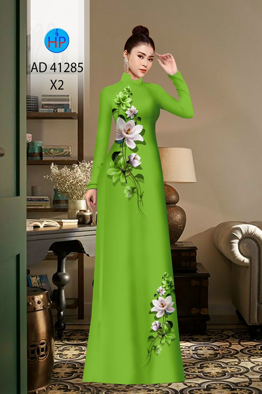 Vải áo dài hoa eo ad 41285 - Ảnh 3