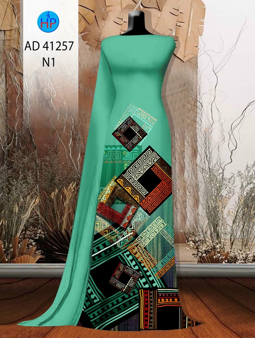 Vải áo dài hoa văn ad 41257 - Ảnh 19