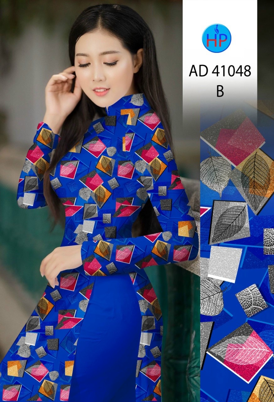 Vải áo dài chiếc lá ad 41048 - Ảnh 12