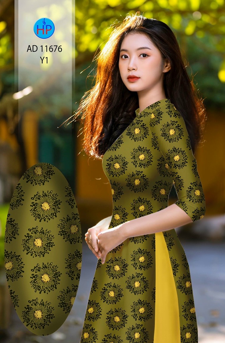 Vải áo dài hoa văn đều ad 11676 - Ảnh 17
