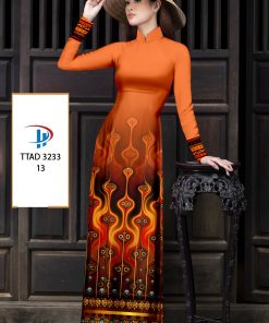 Alternative view of Vải áo dài thổ cẩm ttad-3233