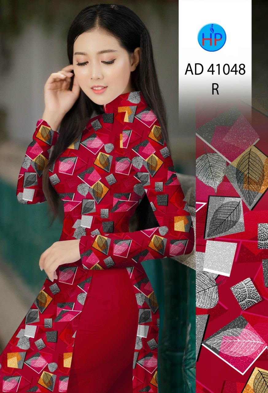 Vải áo dài chiếc lá ad 41048 - Ảnh 3