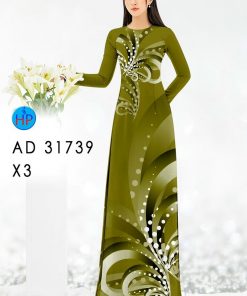 Alternative view of Vải áo dài hoa 3d ad 31739