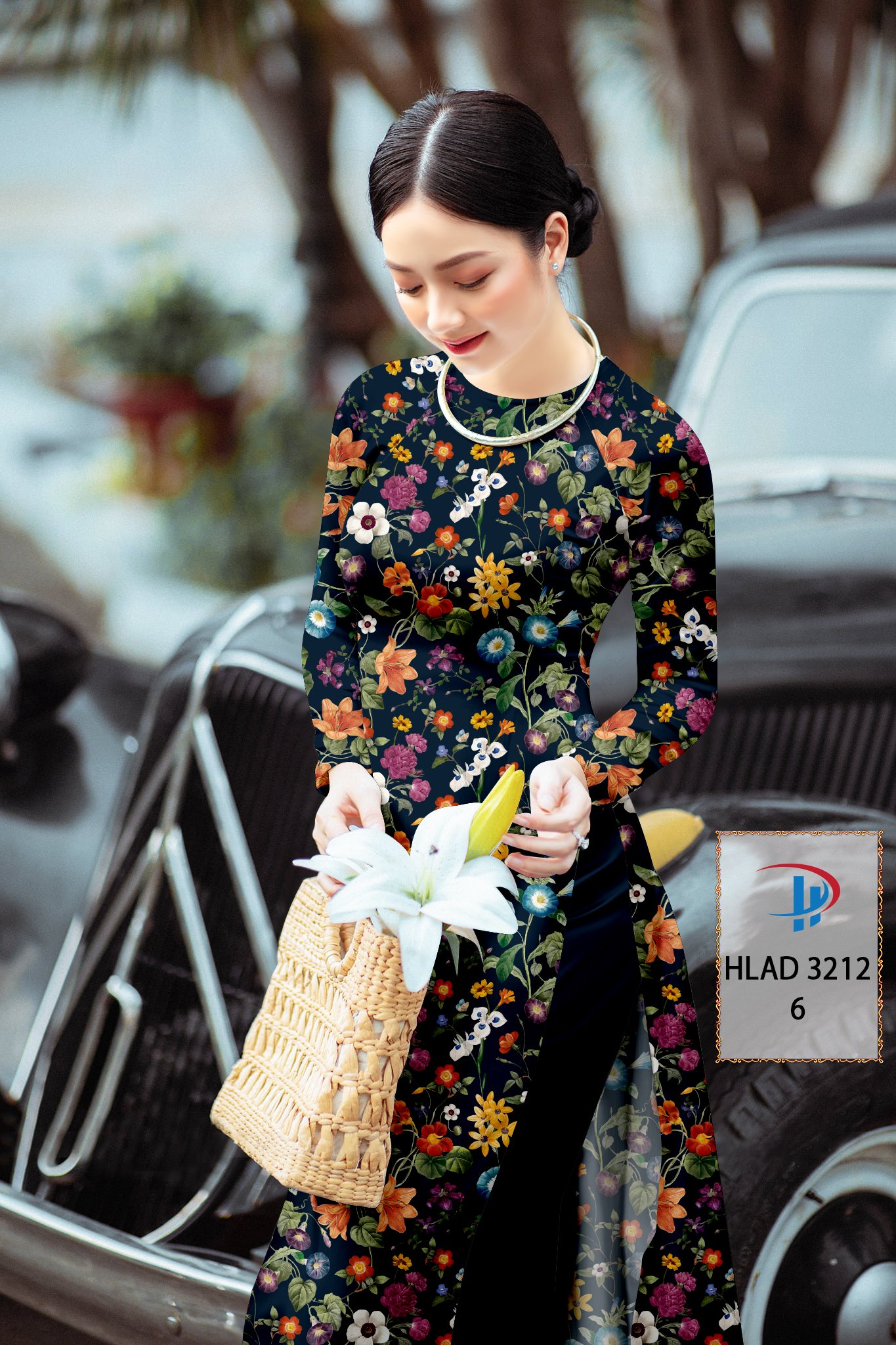 Vải áo dài hoa nguyên áo hlad-3212 - Ảnh 23