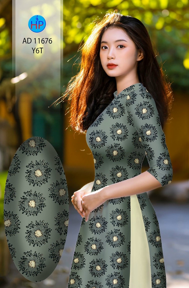Vải áo dài hoa văn đều ad 11676 - Ảnh 12