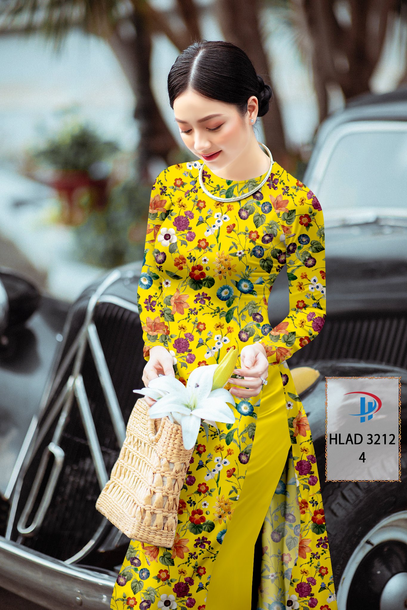 Vải áo dài hoa nguyên áo hlad-3212 - Ảnh 13
