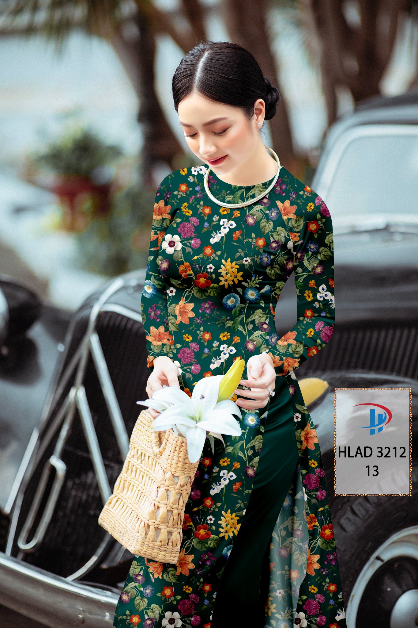 Vải áo dài hoa nguyên áo hlad-3212 - Ảnh 24