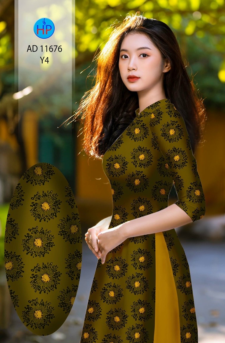 Vải áo dài hoa văn đều ad 11676 - Ảnh 13
