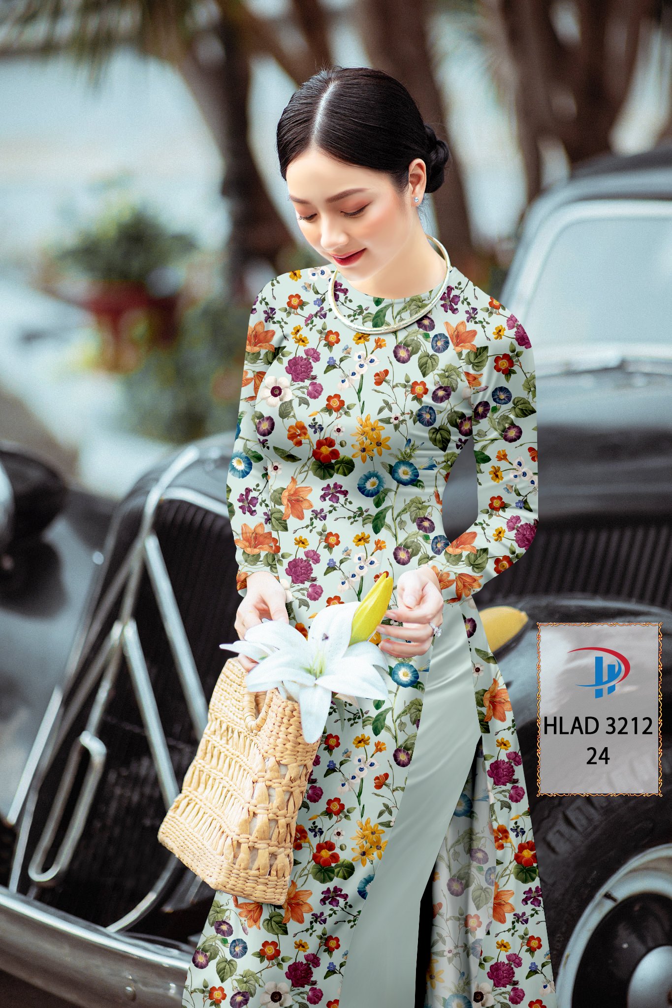 Vải áo dài hoa nguyên áo hlad-3212 - Ảnh 17