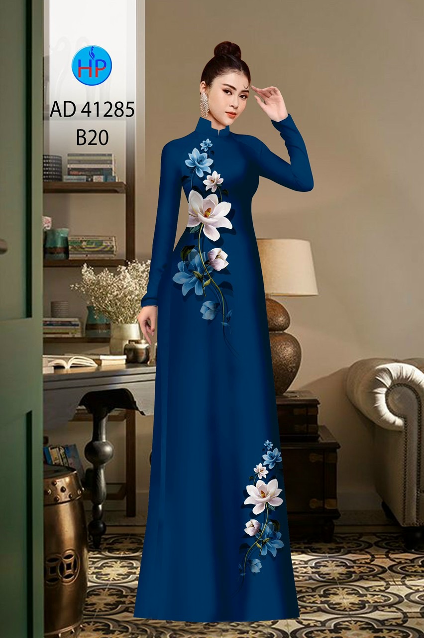 Vải áo dài hoa eo ad 41285 - Ảnh 4