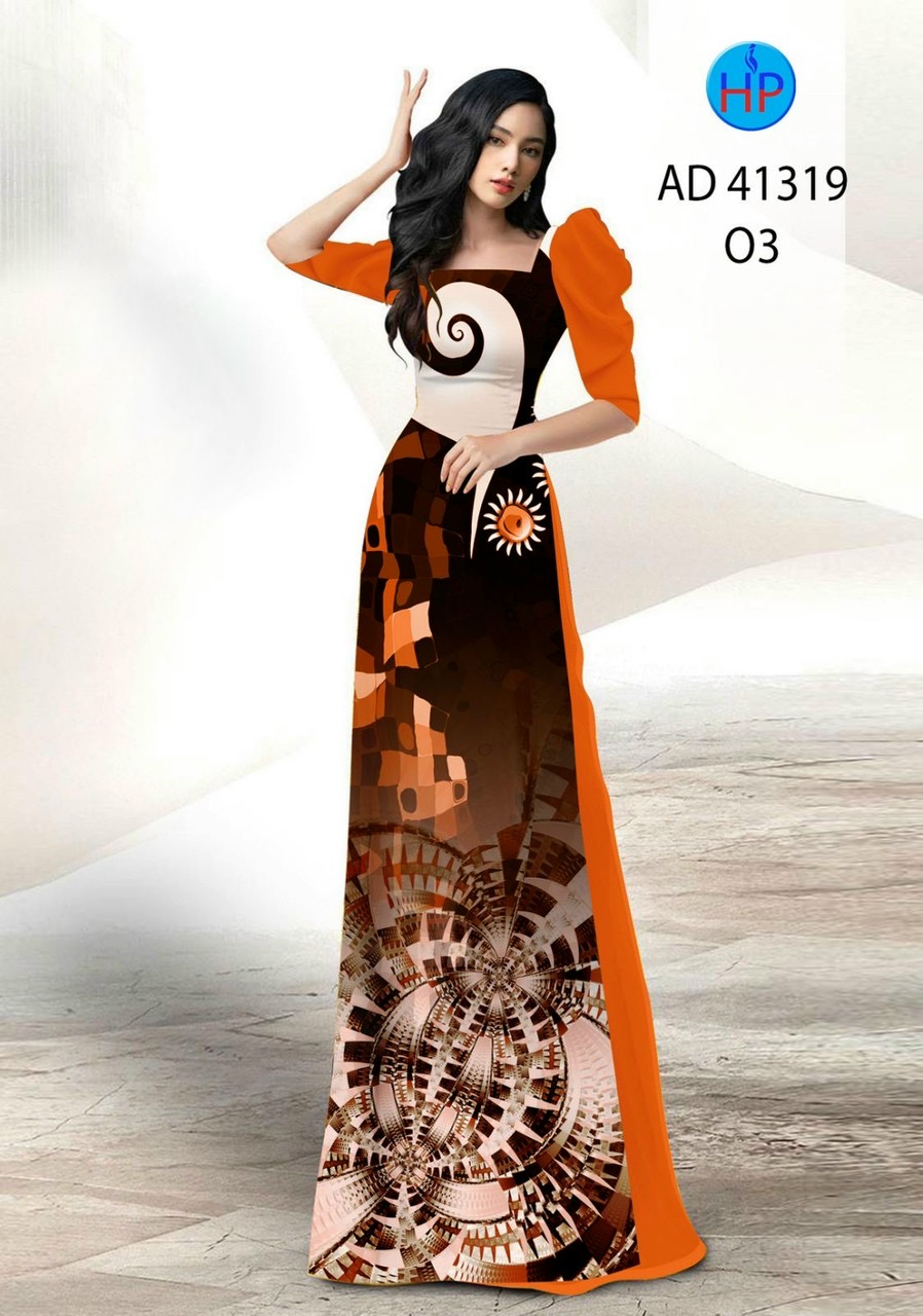 Vải áo dài hoa văn ad 41319 - Ảnh 6