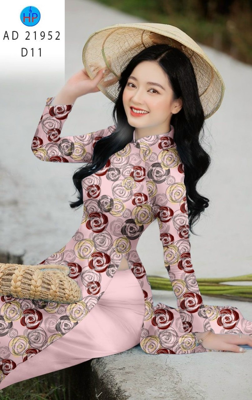 Vải áo dài hoa đều ad 21952 - Ảnh 4
