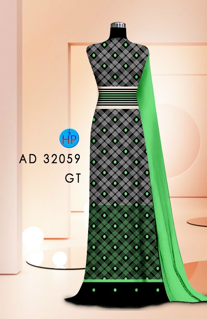 Vải áo dài hoa văn ad 32059 - Ảnh 2