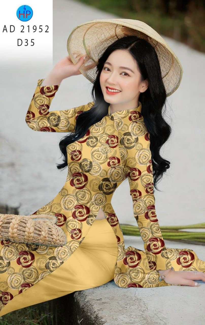 Vải áo dài hoa đều ad 21952 - Ảnh 10