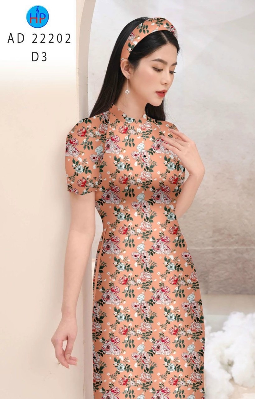 Vải áo dài hoa đều ad 22202 - Ảnh 13