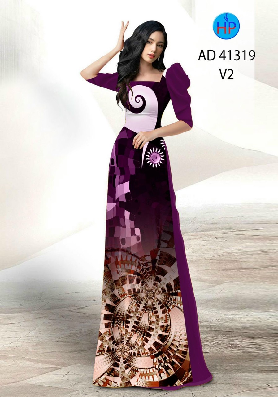 Vải áo dài hoa văn ad 41319 - Ảnh 8