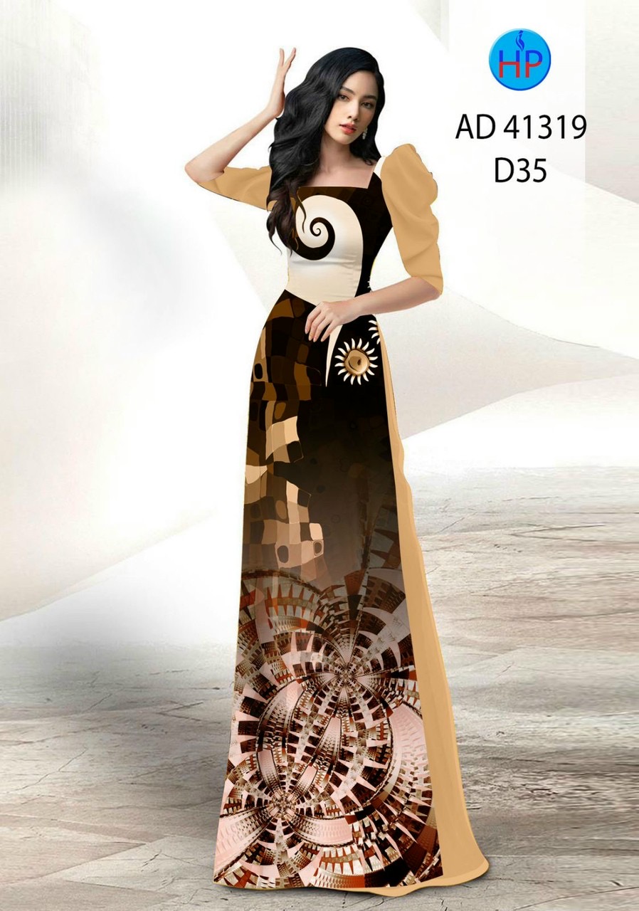 Vải áo dài hoa văn ad 41319 - Ảnh 11