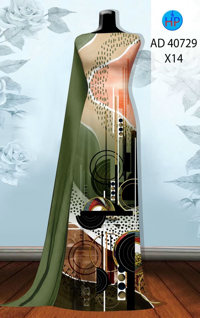 Vải áo dài hoa văn ad 40729 - Ảnh 10