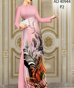 Vải áo dài chiếc lá ad 40944