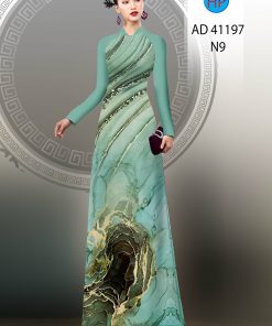 Vải áo dài lập thể ad 41197