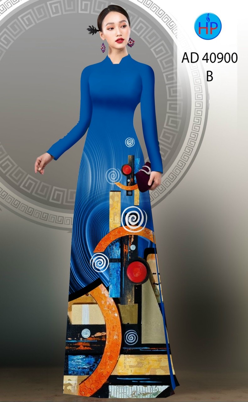 Vải áo dài hoa văn ad 40900 - Ảnh 2