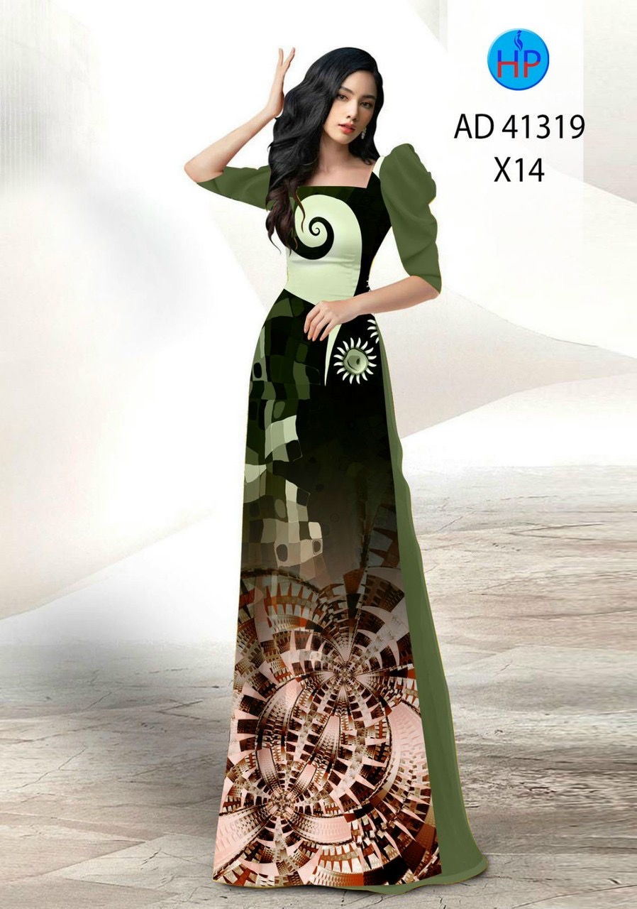 Vải áo dài hoa văn ad 41319 - Ảnh 15