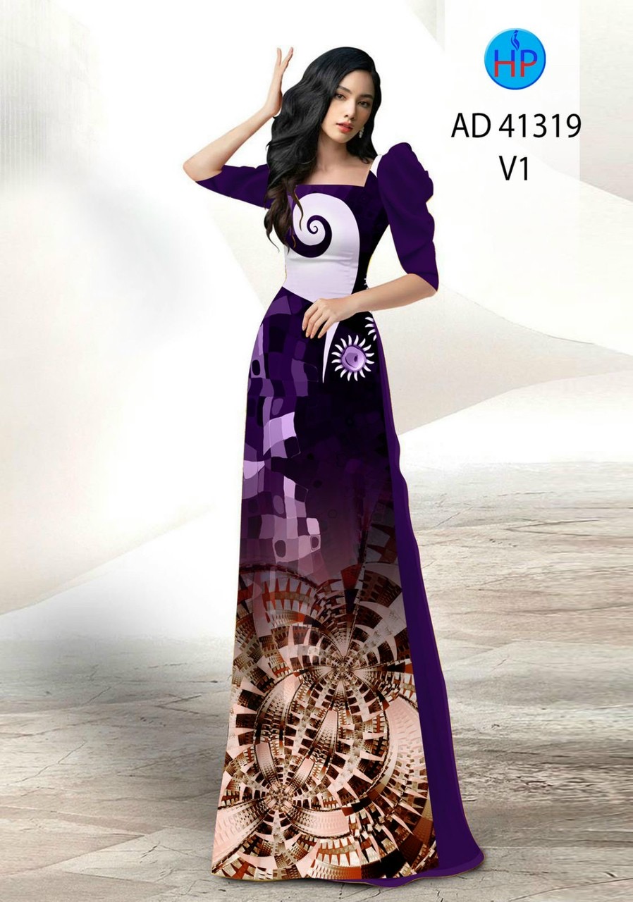 Vải áo dài hoa văn ad 41319 - Ảnh 18