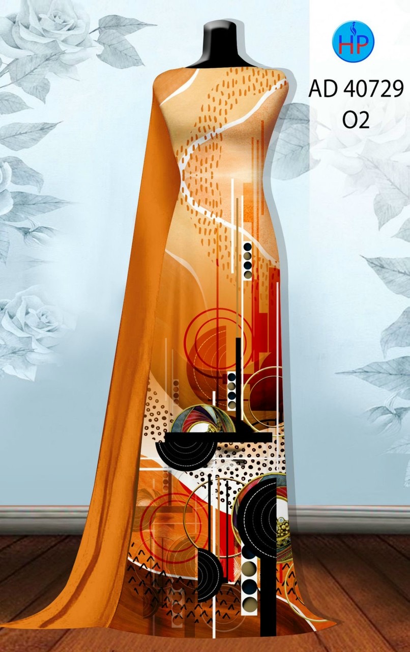Vải áo dài hoa văn ad 40729 - Ảnh 7