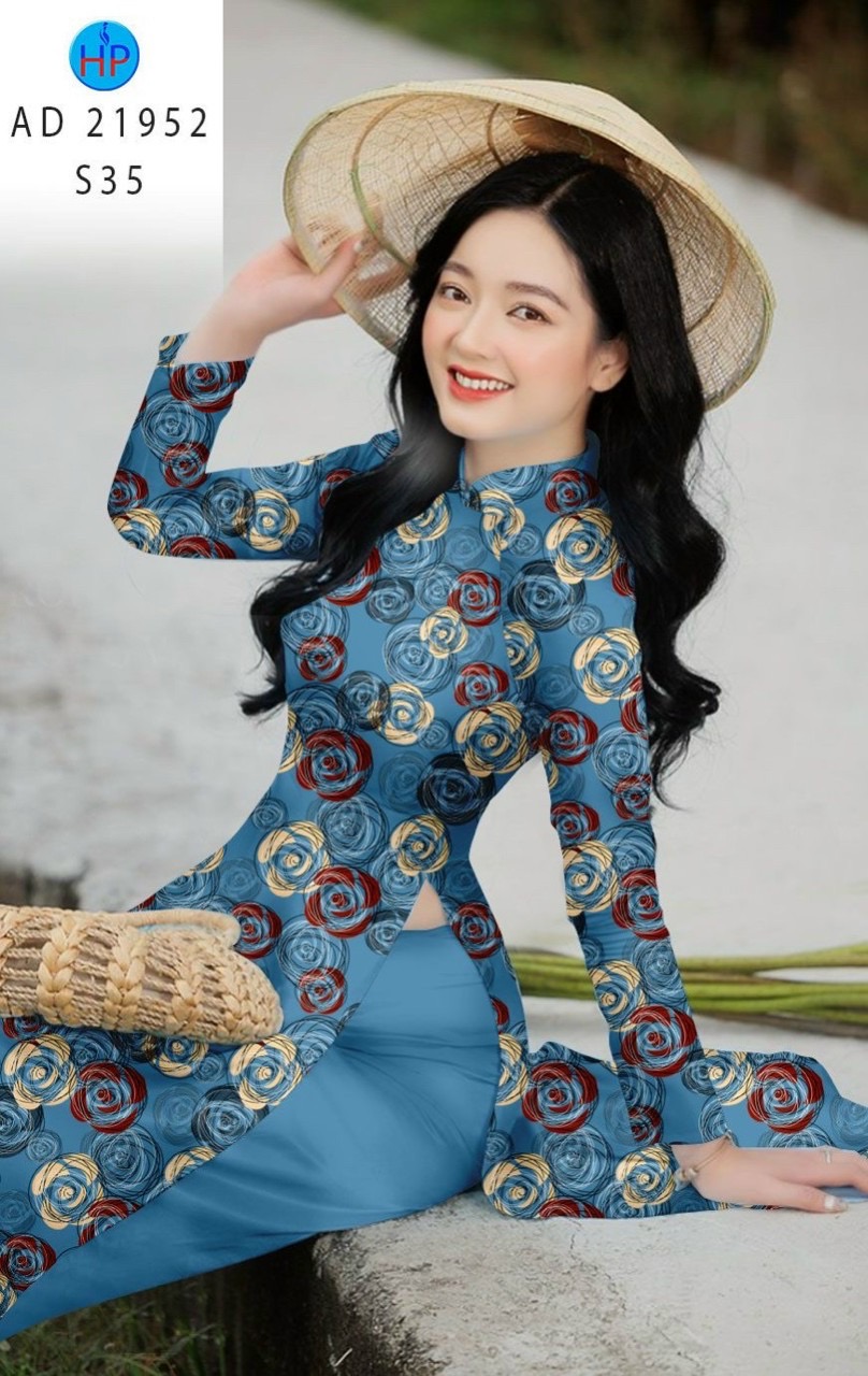 Vải áo dài hoa đều ad 21952 - Ảnh 16