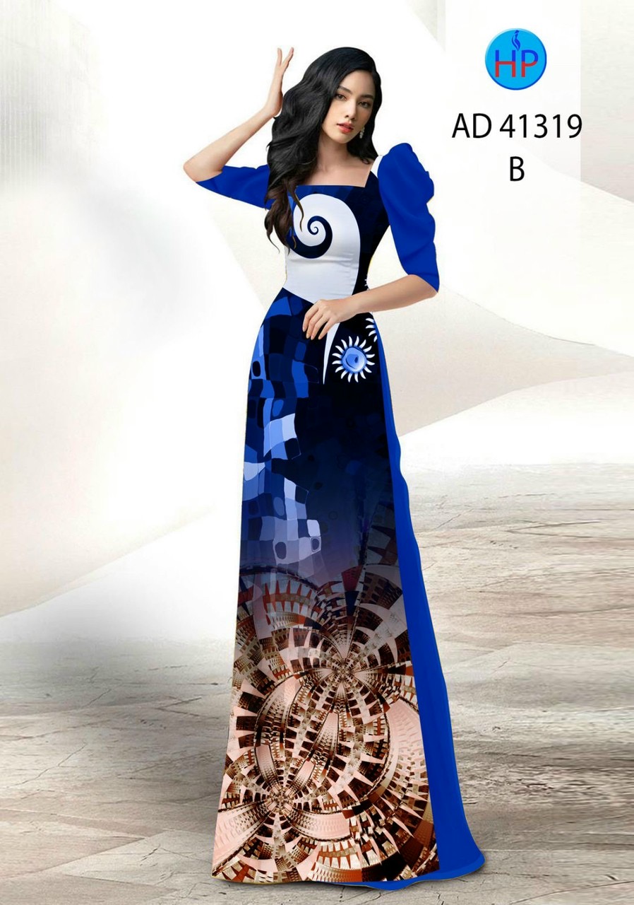 Vải áo dài hoa văn ad 41319 - Ảnh 13