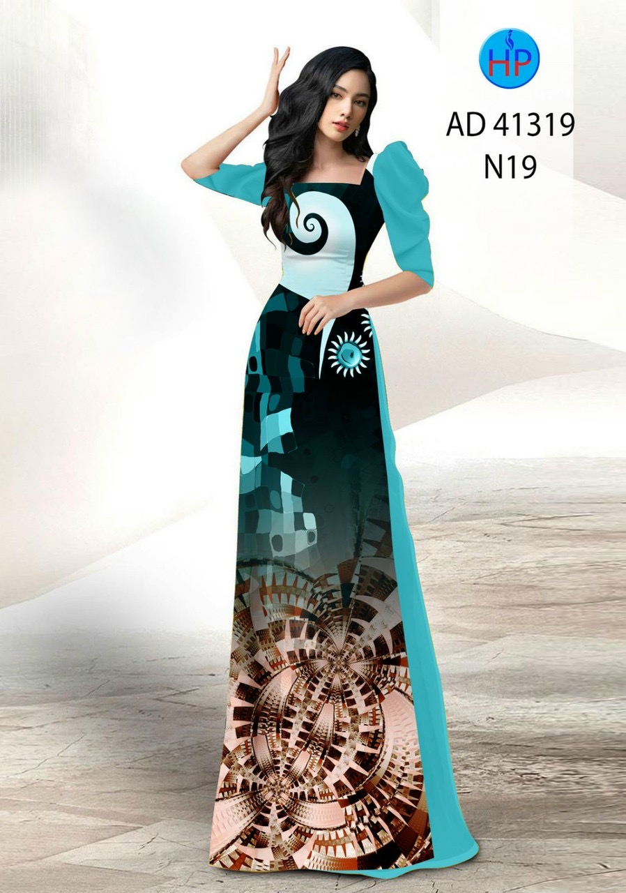 Vải áo dài hoa văn ad 41319 - Ảnh 7
