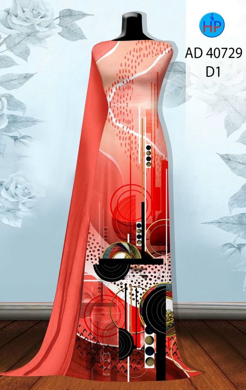 Vải áo dài hoa văn ad 40729 - Ảnh 6
