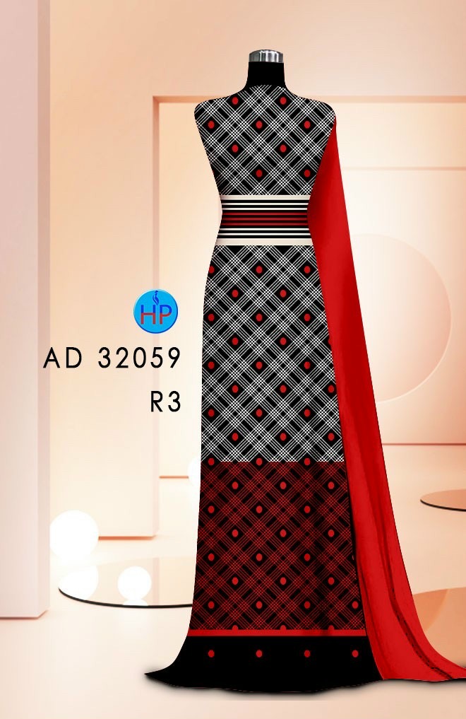 Vải áo dài hoa văn ad 32059 - Ảnh 8
