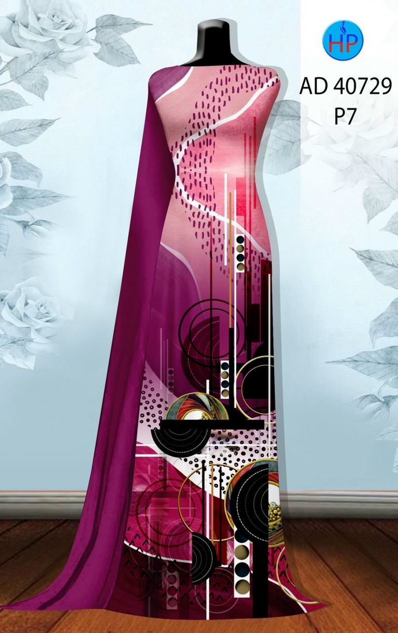 Vải áo dài hoa văn ad 40729 - Ảnh 11
