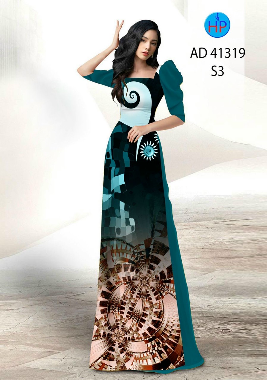 Vải áo dài hoa văn ad 41319 - Ảnh 14