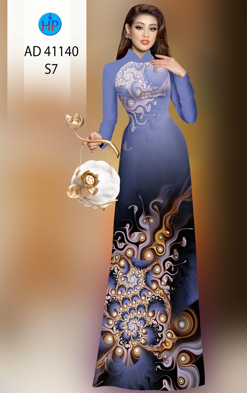 Vải áo dài hoa ảo ad 41140 - Ảnh 7
