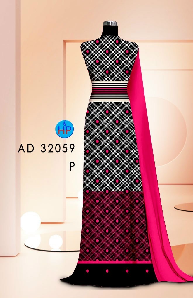 Vải áo dài hoa văn ad 32059 - Ảnh 6