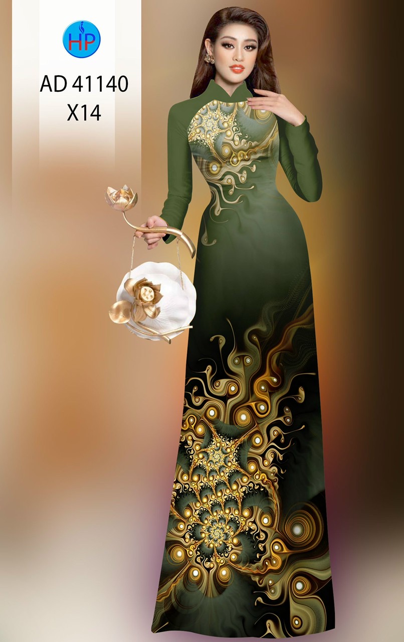 Vải áo dài hoa ảo ad 41140 - Ảnh 4