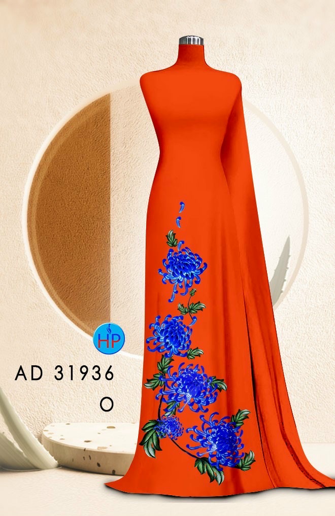 Vải áo dài hoa cúc ad 31936 - Ảnh 7