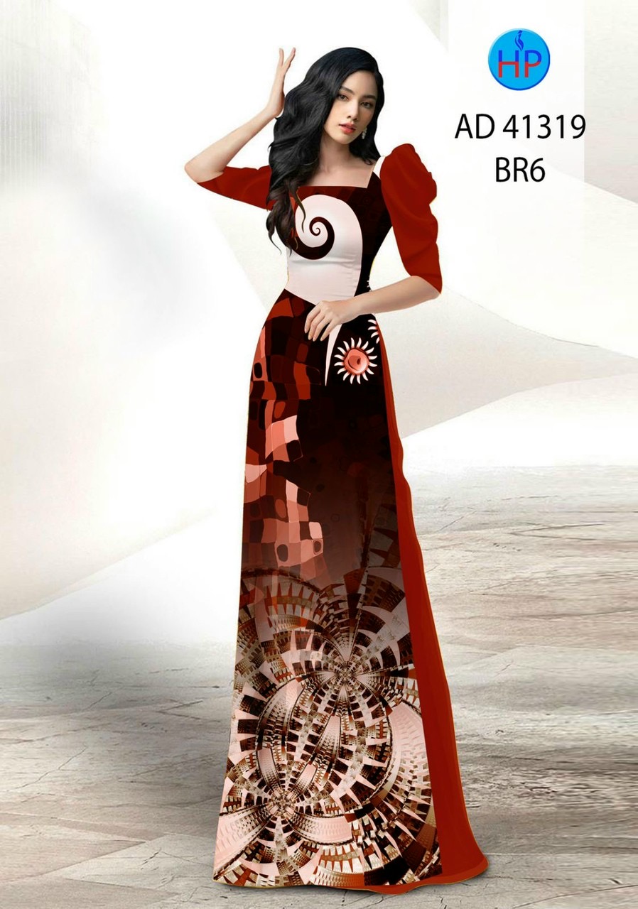Vải áo dài hoa văn ad 41319 - Ảnh 4
