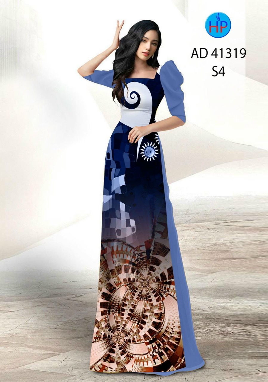 Vải áo dài hoa văn ad 41319 - Ảnh 17