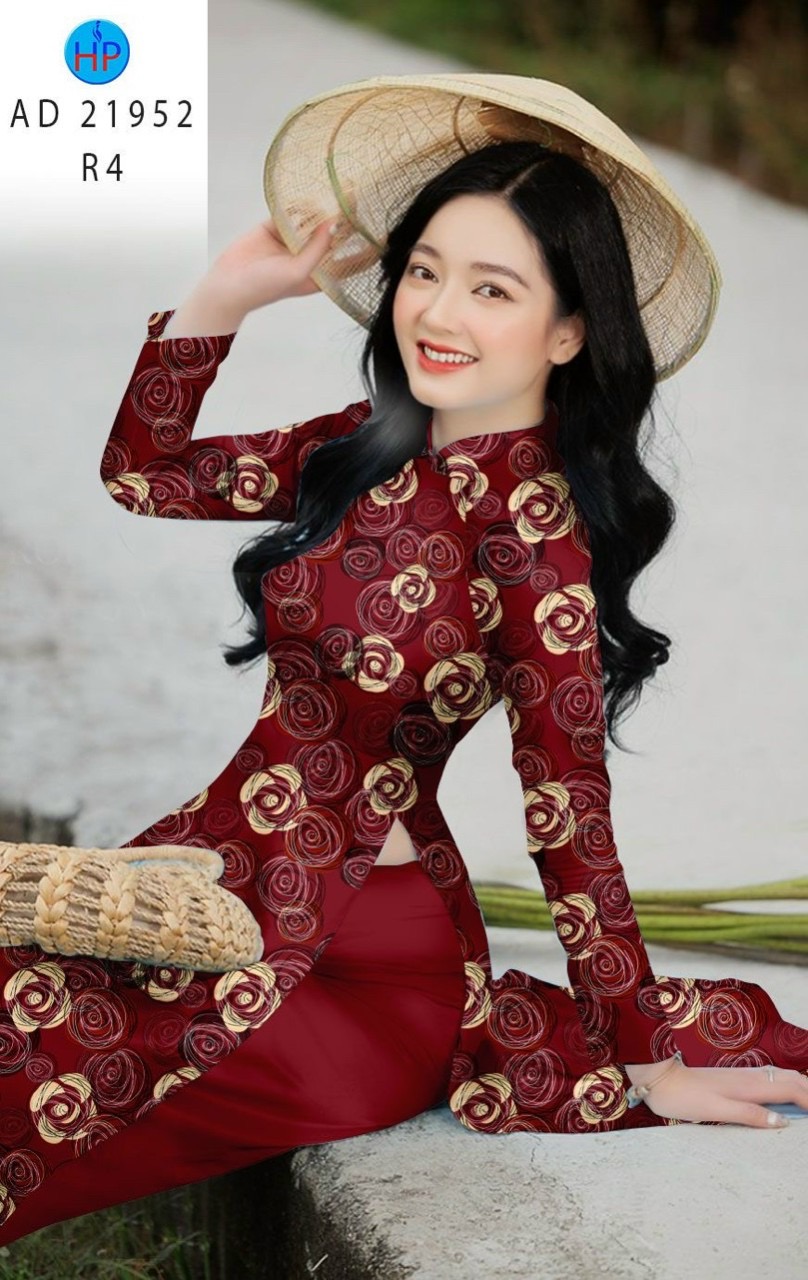 Vải áo dài hoa đều ad 21952 - Ảnh 6