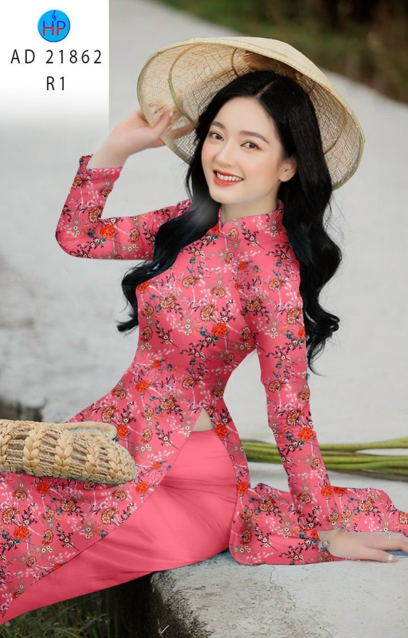 Vải áo dài hoa đều ad 21862 - Ảnh 10