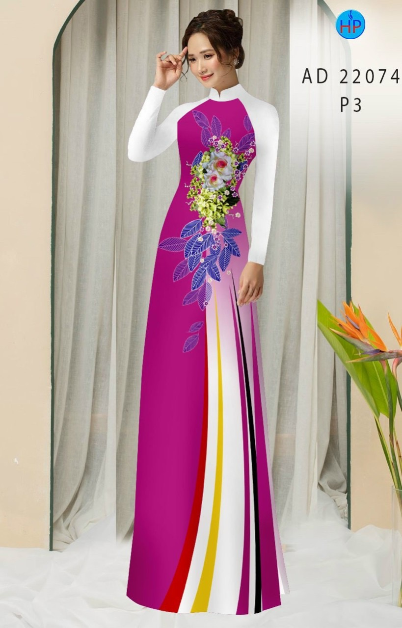 Vải áo dài hoa eo ad 22074 - Ảnh 8