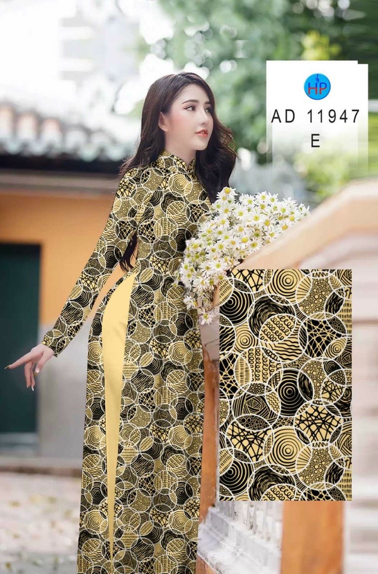Vải áo dài hoa văn đều ad 11947 - Ảnh 2