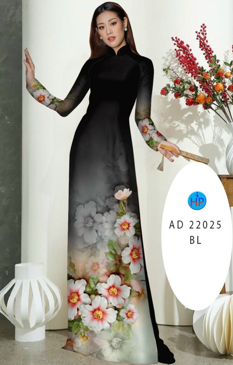 Vải áo dài hoa 3d ad 22025 - Ảnh 6