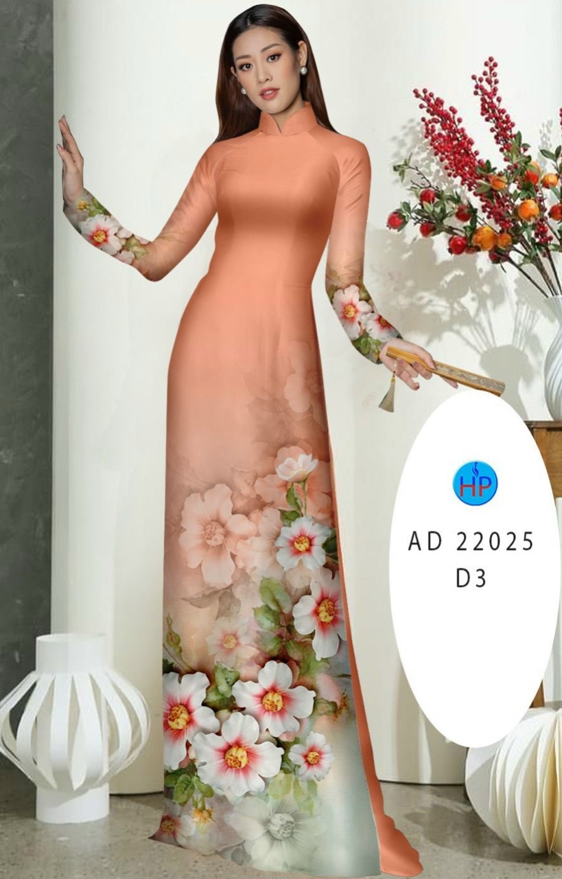 Vải áo dài hoa 3d ad 22025 - Ảnh 18