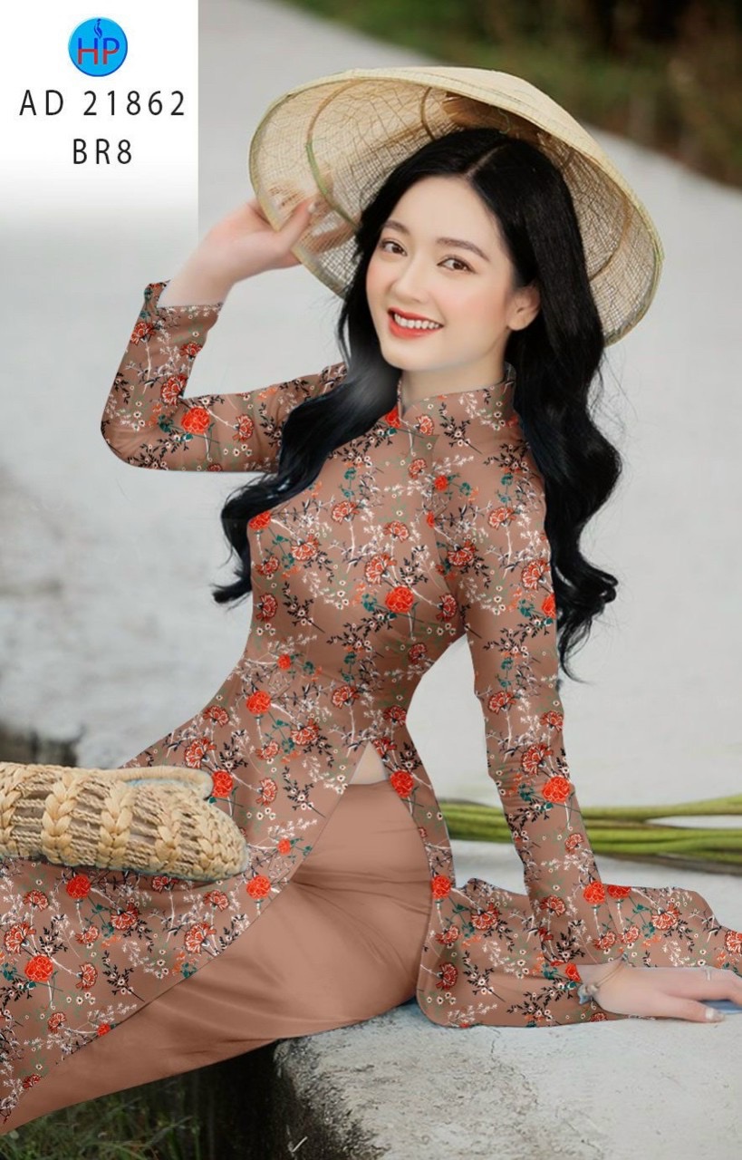 Vải áo dài hoa đều ad 21862 - Ảnh 11