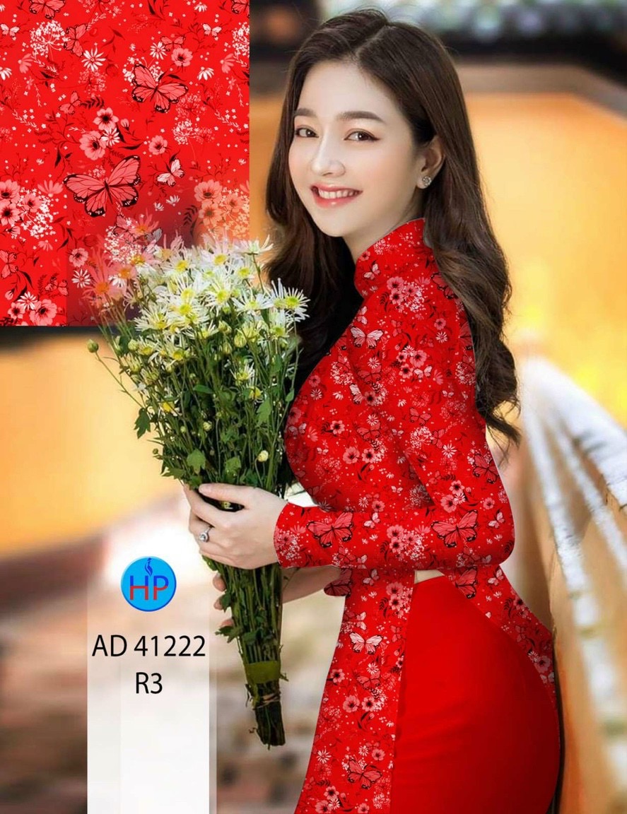 Vải áo dài hoa đều ad 41222 - Ảnh 16